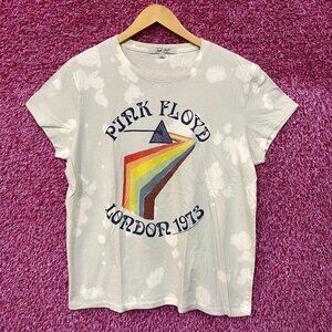 Pink Floyd London 1975 women's Tie dye Rock Tee size Large